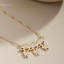 Colar Pingente 03 Filhos (03 Meninos) Banhado Ouro 18K
