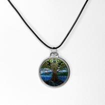 Colar pingente amuleto arvore da vida vikings resinada Colar pingente amuleto arvore da vida vikings resinada