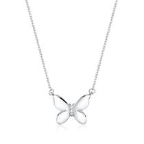 Colar Pingente Borboleta De Prata 925 Colar Pingente Borboleta De Prata 925