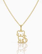Colar Pingente Cachorrinho Semijoia Banhado a Ouro 18K Colar Pingente Cachorrinho Semijoia Banhado a Ouro 18K