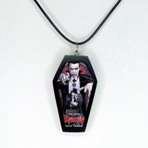 Colar pingente caixão arte classica resinada dracula terror