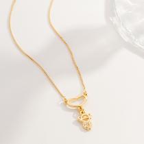Colar Pingente Canga Filhos Banhado Ouro 18K, Semi jóia Colar Pingente Canga Filhos Banhado Ouro 18K, Semi jóia
