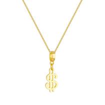 Colar Pingente Cifrão Banhado a Ouro 18k Colar Pingente Cifrão Banhado a Ouro 18k