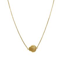 Colar Pingente Concha Folheado em Ródio ou Ouro 18k SoftJoias Colar Pingente Concha Folheado em Ródio ou Ouro 18k SoftJoias