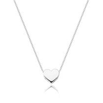 Colar Pingente Coração Banhado a Prata 925