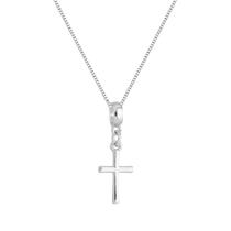 Colar Pingente Cruz Banhado a Prata 925 Colar Pingente Cruz Banhado a Prata 925