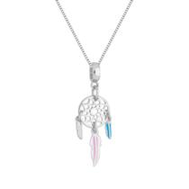 Colar Pingente Filtro dos Sonhos Banhado a Prata 925 Colar Pingente Filtro dos Sonhos Banhado a Prata 925