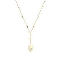 Colar pingente folha vazada e bolinhas banhado a ouro 18k Colar pingente folha vazada e bolinhas banhado a ouro 18k