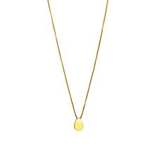 COLAR PINGENTE GOTA GRANDE 55 cm BANHADO A OURO