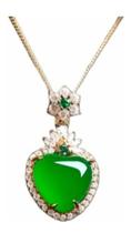 Colar Pingente Jade Verde Colar Pingente Jade Verde