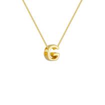 Colar Pingente Letra G Banhado a Ouro 18k