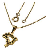 Colar Pingente Mapa Do Brasil Vasado Banhado Ouro 18k