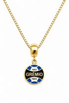 Colar Pingente Masculino Time De Futebol Gremio Banhado a Ouro 18k Colar Pingente Masculino Time De Futebol Gremio Banhado a Ouro 18k
