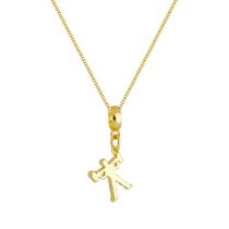 Colar Pingente Mulher Academia Banhado a Ouro 18k Colar Pingente Mulher Academia Banhado a Ouro 18k