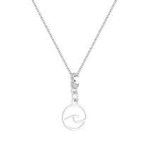 Colar Pingente Onda Mar Banhado a Prata 925 Colar Pingente Onda Mar Banhado a Prata 925