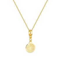 Colar Pingente Pai Nosso Banhado a Ouro 18k