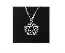 Colar Pingente Pentagrama Estrela 5 Pontas Prateado