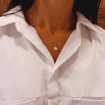 Colar Pingente Pérola Folheado a Ouro 18k