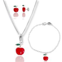 Colar Pingente Pulseira Brinco Infantil Prata Original 925 Colar Pingente Pulseira Brinco Infantil Prata Original 925