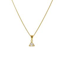 Colar Pingente Triângulo - Banhado em Ouro 18k