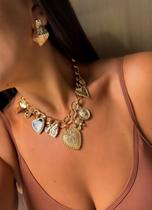 Colar Pingentes Corações