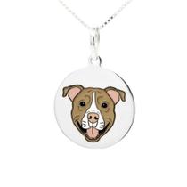 Colar Pit Bull Coleção Estimação em Prata 925 Marrom Colar Pit Bull Coleção Estimação em Prata 925 Marrom