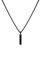 Colar Placa Lisa Black 65 cm Aço