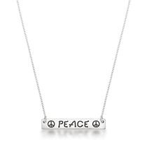 Colar placa peace