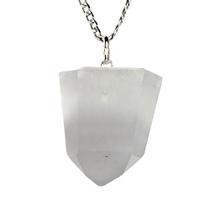 Colar Pontinha Fluorita Roxa Natural Grande Pino Prata 950 Colar Pontinha Fluorita Roxa Natural Grande Pino Prata 950