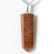 Colar Pontinha Pedra do Sol Pino e Presilha em Prata 950 Colar Pontinha Pedra do Sol Pino e Presilha em Prata 950