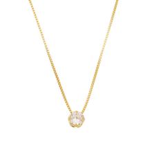 Colar Ponto de Luz Cristal No Ouro 18K Colar Ponto de Luz Cristal No Ouro 18K