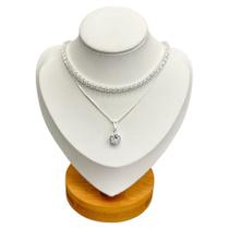 Colar Ponto De Luz + Gargantilha Riviera Cravejada a Prata 925 Colar Ponto De Luz + Gargantilha Riviera Cravejada a Prata 925