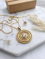 Colar Ponto De Luz Medalha Colar Ponto De Luz Medalha