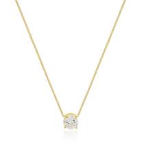 Colar Ponto de Luz Via - Banho Ouro 18K Colar Ponto de Luz Via - Banho Ouro 18K
