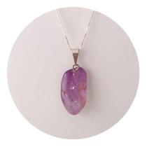 Colar Prata 925 Ametista Rolada Legítima - Ponte Vecchio Colar Prata 925 Ametista Rolada Legítima - Ponte Vecchio