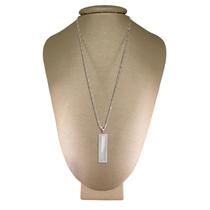 Colar Prata 925 Cadeado Selenita Retangular P. Vecchio Joias Colar Prata 925 Cadeado Selenita Retangular P. Vecchio Joias