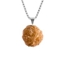 Colar Prata 925 com Banho em Ródio Rosa do Deserto Natural Colar Prata 925 com Banho em Ródio Rosa do Deserto Natural