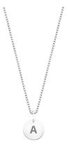 Colar Prata 925 Corrente Feminina Pingente Letra Plaquinha Colar Prata 925 Corrente Feminina Pingente Letra Plaquinha