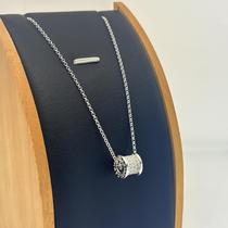 Colar Prata 925 Inspiração BV Pingente Rondel Cravejado de Microzircônias Q Colar Prata 925 Inspiração BV Pingente Rondel Cravejado de Microzircônias Q