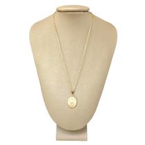 Colar Prata 925 + Ouro Medalha Nossa Senhora Fátima Original Colar Prata 925 + Ouro Medalha Nossa Senhora Fátima Original