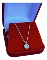 Colar Prata 925 Ponto De Luz Pingente Pedra Zirconia Redondo Colar Prata 925 Ponto De Luz Pingente Pedra Zirconia Redondo