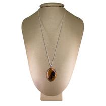 Colar Prata 925 Singapura Olho de Tigre Oval - Ponte Vecchio