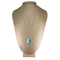 Colar Prata 925 Singapura Turquesa Bruta - P. Vecchio Joias Colar Prata 925 Singapura Turquesa Bruta - P. Vecchio Joias