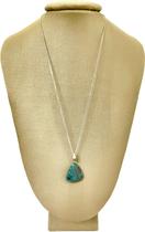 Colar Prata 925 Turquesa em Triângulo - Ponte Vecchio Joias