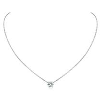 Colar: prata chique, pequena, corte redondo, pedra de nascimento de abril, prata