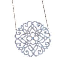 Colar Prata Com Banho De Ouro Rose E Zircônias Colar Prata Com Banho De Ouro Rose E Zircônias