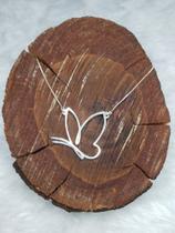 Colar Prata925 Borboleta Geometrica