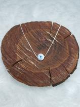 Colar Prata925 Choker Olho Grego