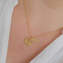 Colar Profissão Biologia Banho Ouro 18K