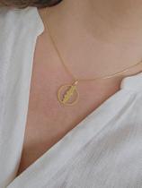 Colar Profissão Odontologia Banho Ouro 18K